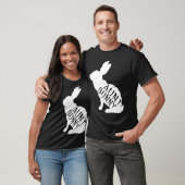 Retro Aunt Bunny  Auntie Rabbit Matching Family Ea Tシャツ (ユニセックス)