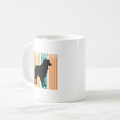Retro Australian Shepherd Silhouette  コーヒーマグカップ (正面左)