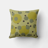 Retro Avocado Dream 1970s Atomic Circles   クッション (裏面)
