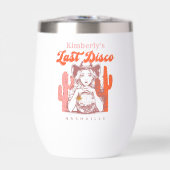 Retro Bachelorette Party Last Disco Pink Cowgirl  (正面)