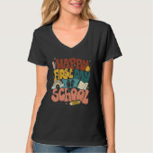 Retro Back To School Student Teacher Kid First Day Tシャツ (正面)