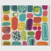 Retro background, illustrationmid,century,modern,p ラッピングペーパー (フラット)