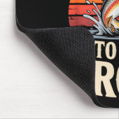 Retro Bad Day To Be A Trout Fishermen Funny Fishin マウスパッド (コーナー)