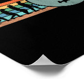 Retro Badminton Evolution Shuttle Vintage Badminto ポスター (角)