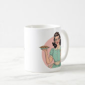 Retro Baker Lady Mug コーヒーマグカップ (正面右)
