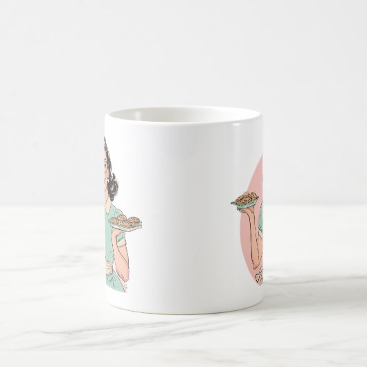Retro Baker Lady Mug コーヒーマグカップ (中央)