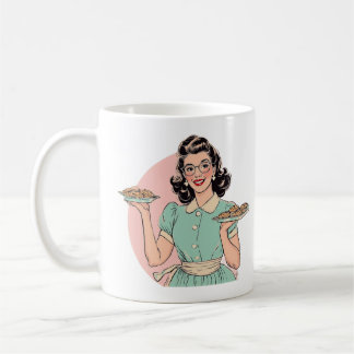 Retro Baker Lady Mug コーヒーマグカップ