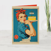 Retro Baker Pin-Up  カード (正面)