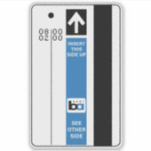 Retro Bart Train Ticket シール (正面)