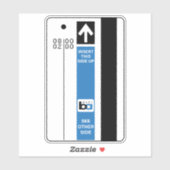 Retro Bart Train Ticket シール (シート)