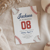Retro Baseball Birthday 招待状
