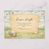 Retro Baseball Field Diapper Raffle エンクロージャーカード (正面)