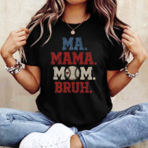 Retro Baseball Mom Ma Mama Mom Bruh Mother’s Day 