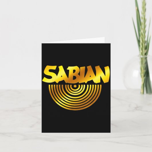 Retro Basic Yellow Sabian Quote Funny Vintage  カード (正面)