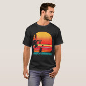 Retro Basketball Sunset  Tシャツ (正面フル)