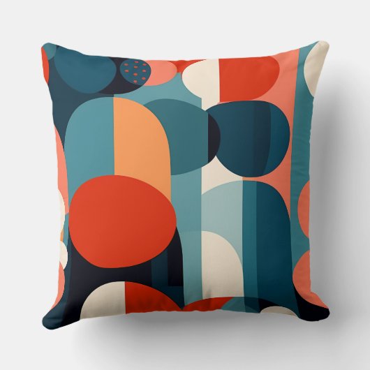 Retro Bauhaus Arch Pillow クッション (裏面)
