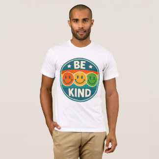Retro Be Kind Smiley Face T-Shirt Tシャツ