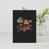 Retro Be The Light Jesus Faith Christmas Lights Ch 招待状 (スタンド正面)