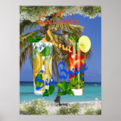 Retro Beach Cocktails  ポスター (正面)