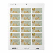 Retro Beach Palms ラベル (フルシート)