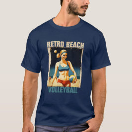 Retro Beach Volleyball Tシャツ
