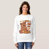Retro Bear Nap and Snack Women’s Sweatshirt スウェットシャツ (正面フル)