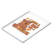 Retro Bear Nap First Lined Notebook ノートブック (左側)