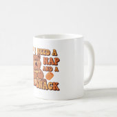Retro Bear Snack First White Mug コーヒーマグカップ (正面右)