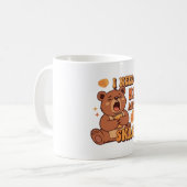 Retro Bear Snack First White Mug コーヒーマグカップ (正面左)