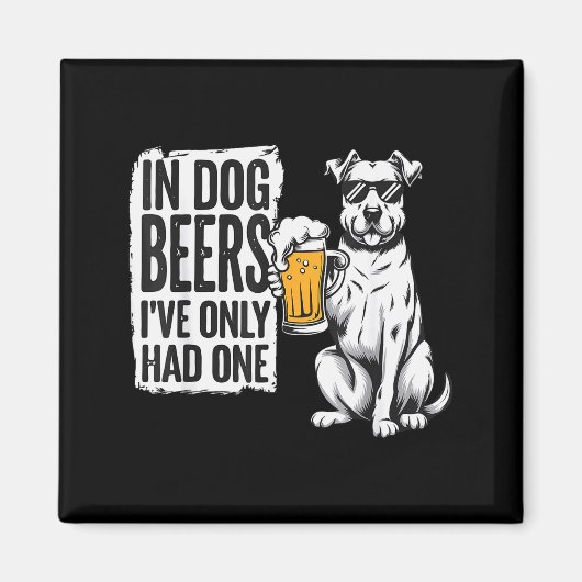 Retro Beer Pun Bar Pub Crawl Party Men - Funny Bee マグネット (正面)