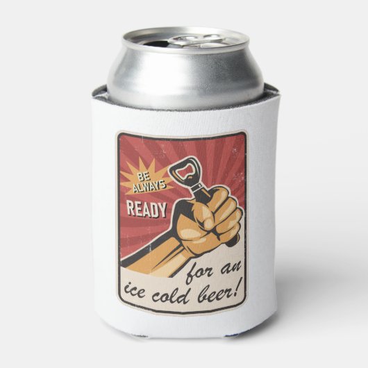 Retro Beer USSR УССР Soviet Propaganda Style 缶クーラー (缶正面)