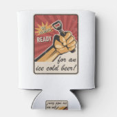 Retro Beer USSR УССР Soviet Propaganda Style 缶クーラー (裏面)