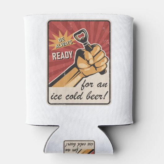 Retro Beer USSR УССР Soviet Propaganda Style 缶クーラー (裏面)