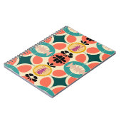 Retro Beetle Pattern | Notebook Journal ノートブック (左側)