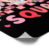 Retro Behavior Therapist Valentine Applied Behavio ポスター (角)