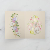 Retro Beige Easter Card カード (内部)