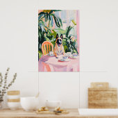 Retro Belgian Malinois Poster, Belgian Malinois ポスター (キッチン)