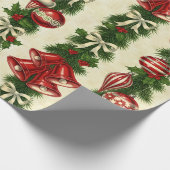 Retro Bells & Baubles ラッピングペーパー (角)