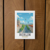 Retro Berlin Skyline TV Tower Skyline View ポストカード
