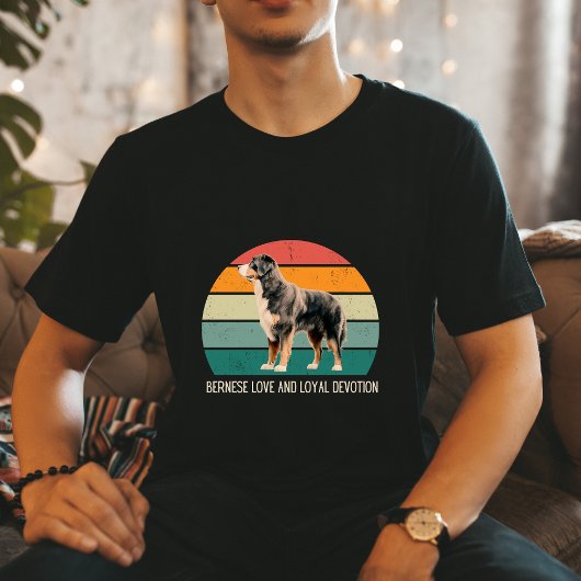 Retro Bernese Mountain Dog Lover cute Tee  Tシャツ