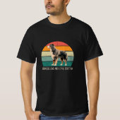 Retro Bernese Mountain Dog Lover cute Tee  Tシャツ (正面)