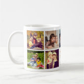 Retro Best Dad Ever Custom Photo Collage コーヒーマグカップ (左)