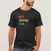 Retro Best Janitor Ever Tシャツ (正面)