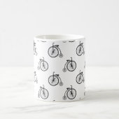 Retro Bicycle - Pattern コーヒーマグカップ (中央)