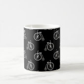 Retro Bicycle Seamless Pattern コーヒーマグカップ (中央)