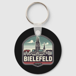 Retro Bielefeld Skyline  キーホルダー