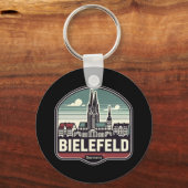 Retro Bielefeld Skyline  キーホルダー (裏面)