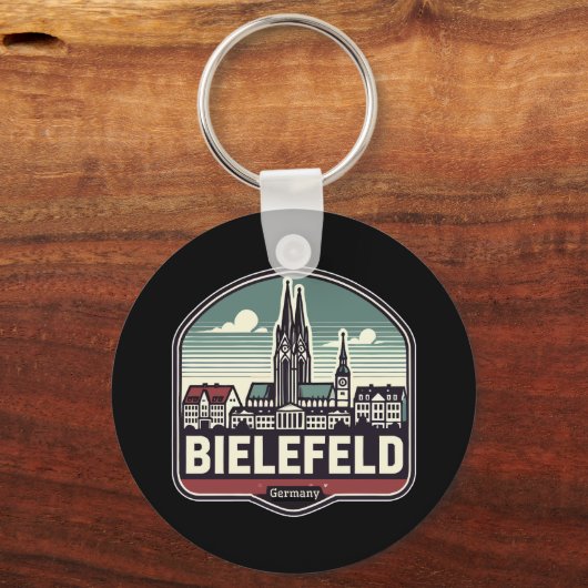 Retro Bielefeld Skyline キーホルダー (裏面)