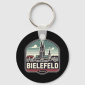 Retro Bielefeld Skyline  キーホルダー (裏面)