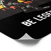 Retro Bigfoot Be Legendary Motivational ポスター (角)